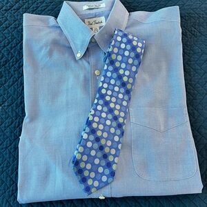 Michael Kors Blue Green Dot Neck‎ Tie